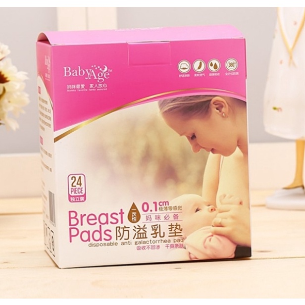 BREAST PAD ISI 24PCS SIDE CUT SHAPE / BREASTPAD PENYERAP ASI