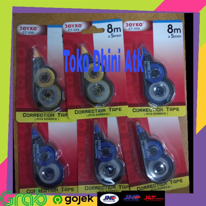 

CORRECTION TAPE/TIPEK KERTAS JOYKO PANJANG 8M