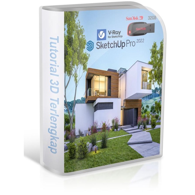 FD32GB Video TutorialMastering SketchUp 2022 VRay 5 Subtitle Indonesia