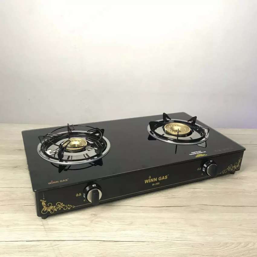Kompor Gas 2 Tungku Kaca W399 Winn Gas
