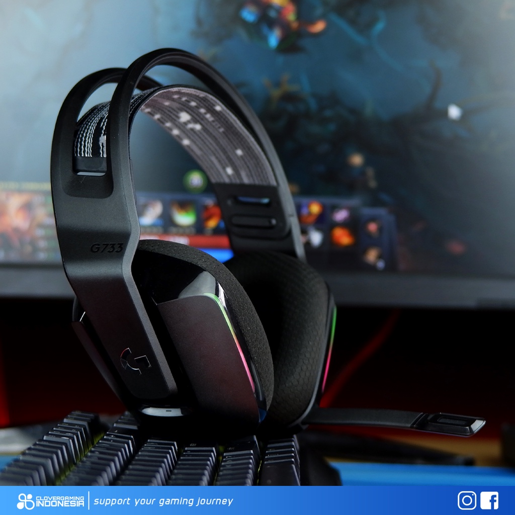 Logitech G733 Lightspeed RGB - Wireless Gaming Headset