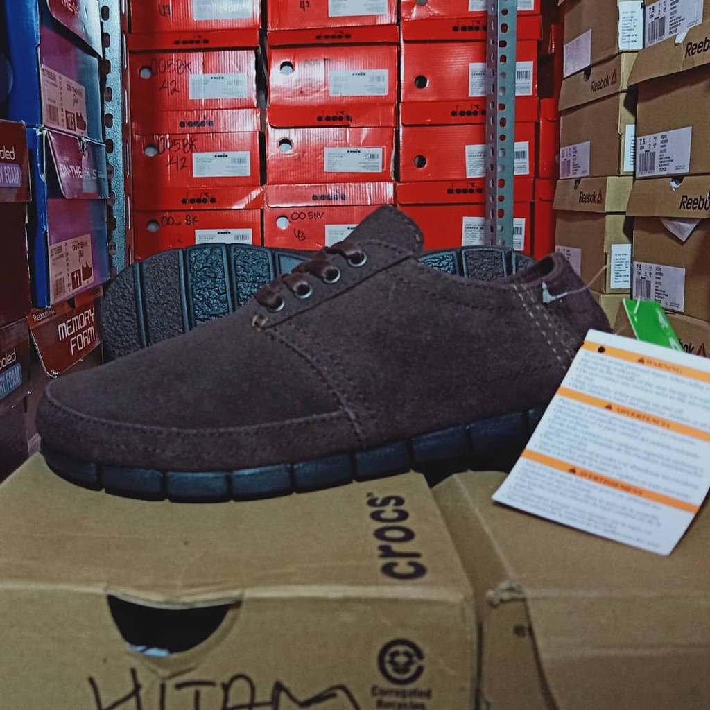 SEPATU CROCS CASUAL DESERT SHOE ESPRESSO ASLI ORIGINAL TERMURAH BNIB 102