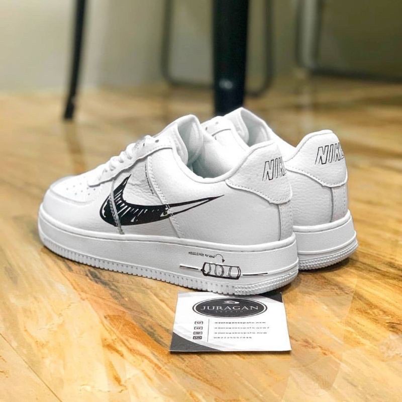 Nike Air Force 1 Low &quot;Sketch&quot; White Black