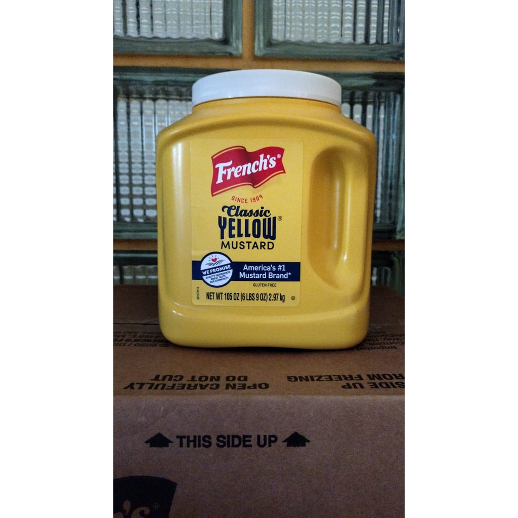 

French classic yellow mustard 2.97kg 105oz / yellow mustrad paste