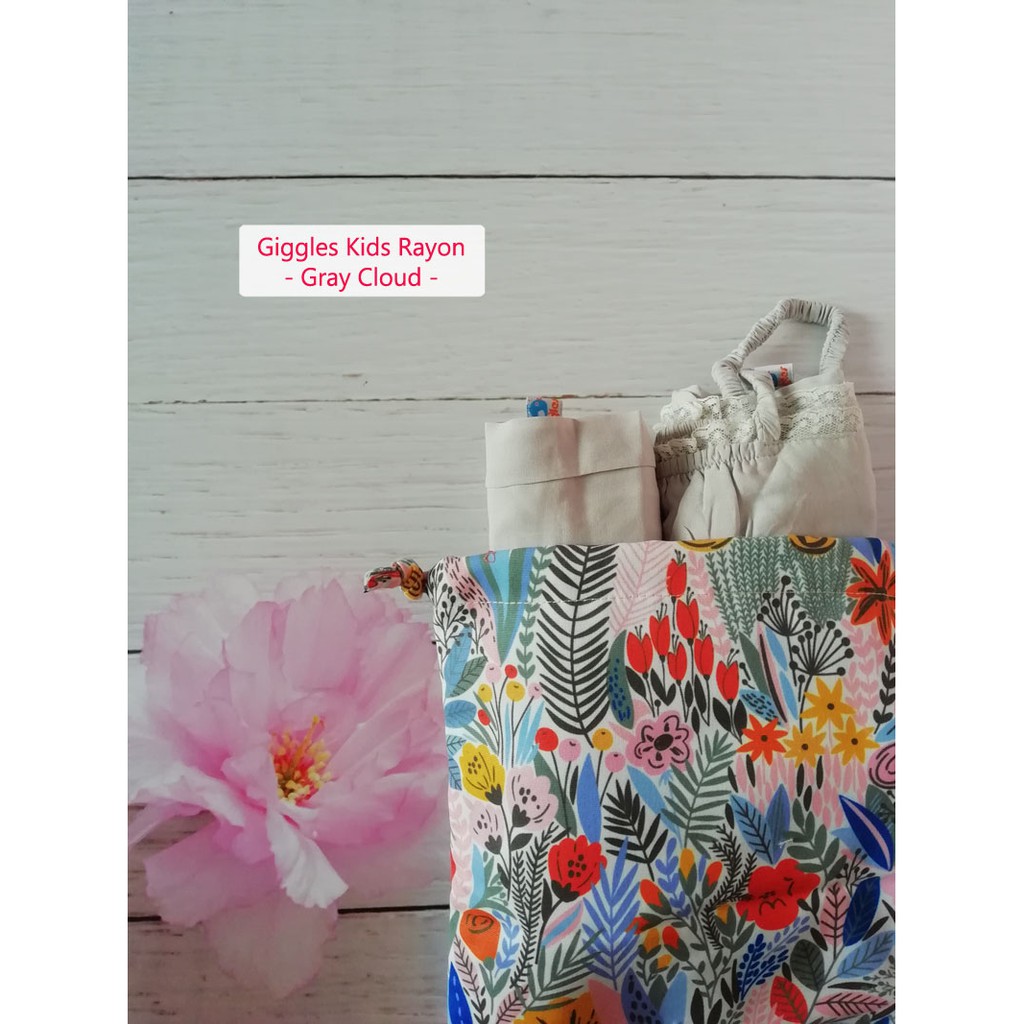 Mukena Anak Giggles Polos Size S | Mukena Katun Rayon