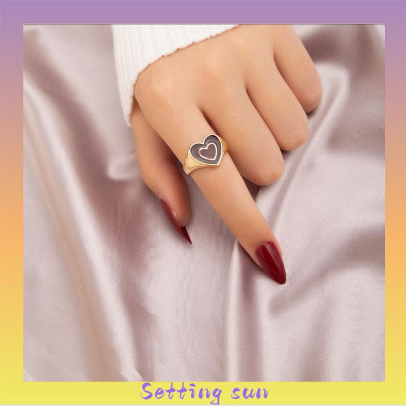 COD✨Aksesoris Fashion Cincin Pasangan Cinta Adjustable TN