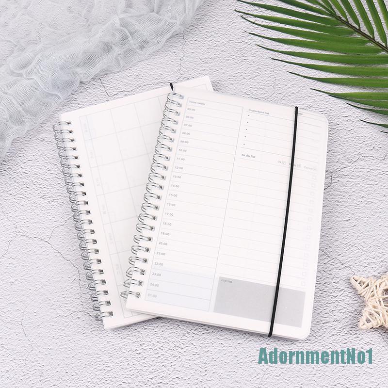 (AdornmentNo1) 2021 Buku Agenda Harian / Mingguan / Bulanan Dengan Ring Spiral