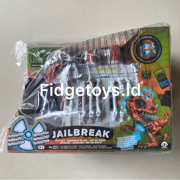 WowWee Fingerlings Untamed Skeleton Jailbreak - Dino Radioactive