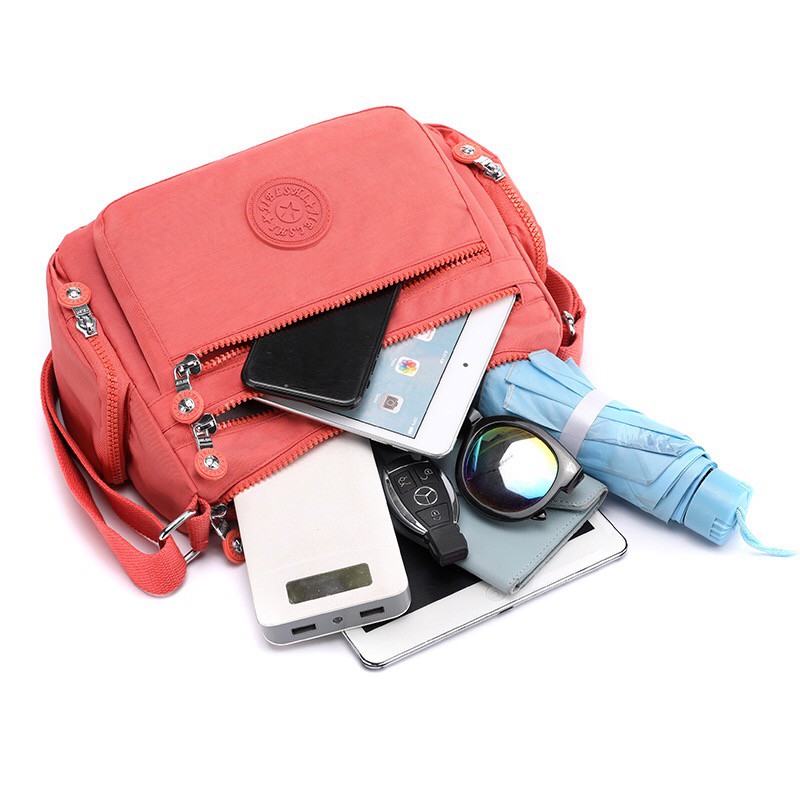 Tas Wanita Import Jinjing dan Selempang JIELANGSHI JIELSHI JLS9905 9905 Kipling Bahan Parasut Kualit