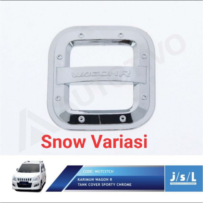 Tank Cover Suzuki Wagon R Karimun Luxury Sporty Hitam Chrome