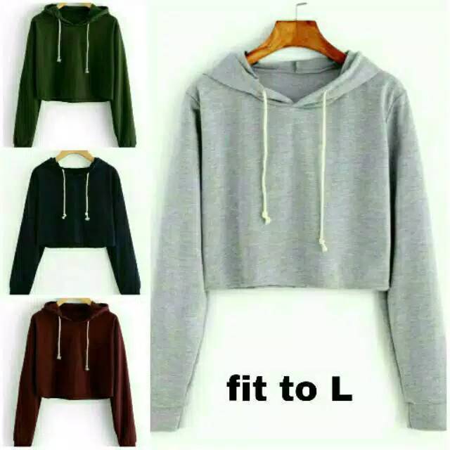 JAYA.Co Sweater Hoodie Crop BASIC