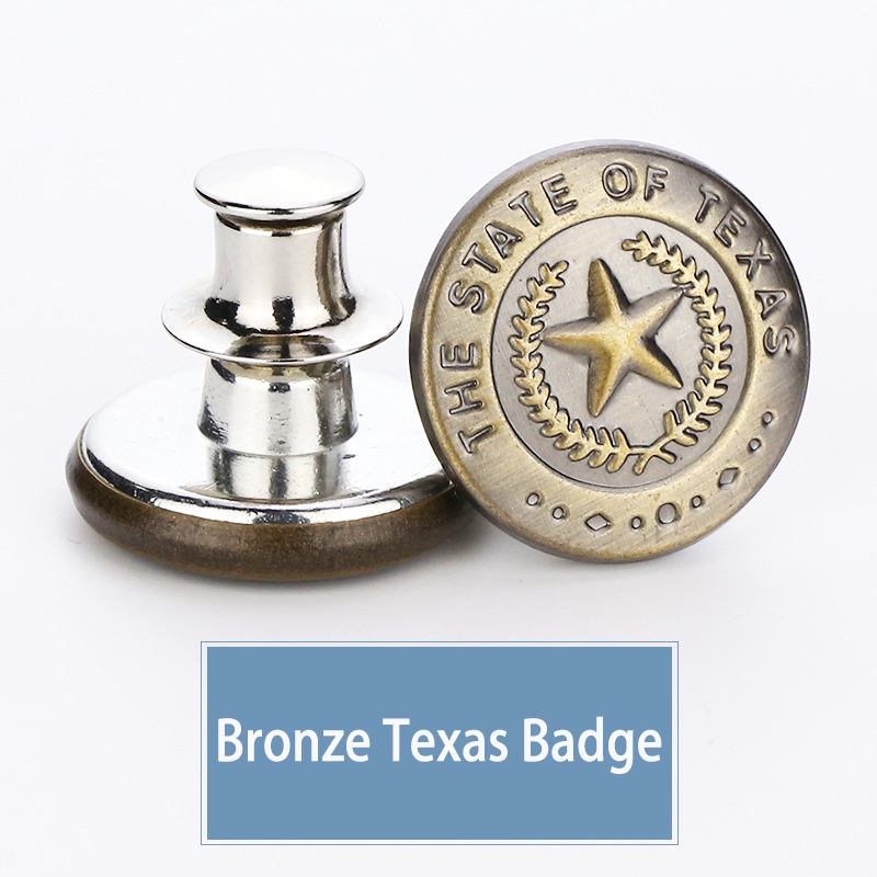 Kancing Jeans Logam Simple Adjustable Kancing Pengait Celana Panjang Jeans Denim Desain Kancing Kait Gesper Denim Bunga Daisy Warna Putih Kait Kait Pengecil Lingkar Pengait Pengecil Pinggang-Bronze