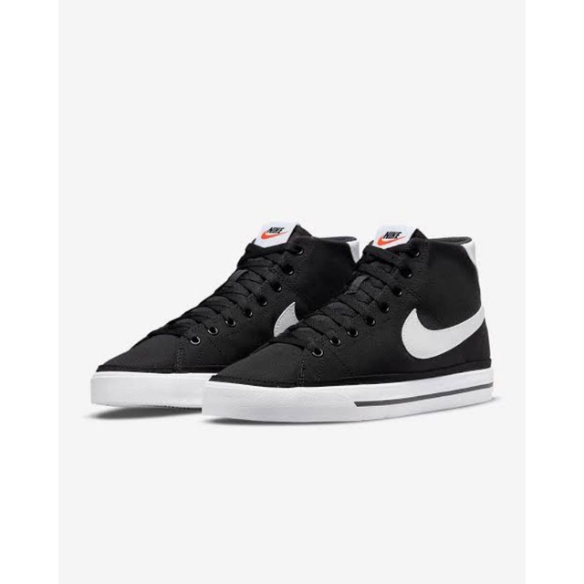 Nike Court Legacy Canvas Mid Black Sz 42