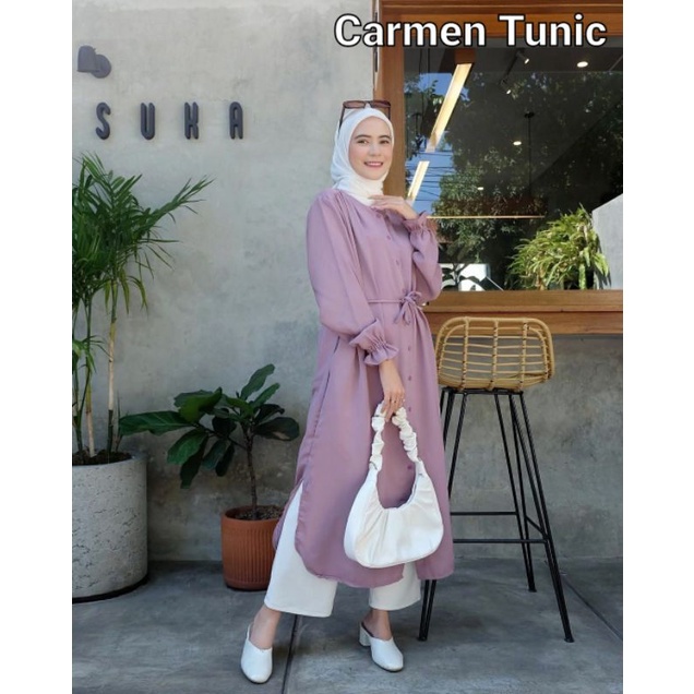 Carmen Tunik Polos Premium / tunik jumbo / tunik LD 110