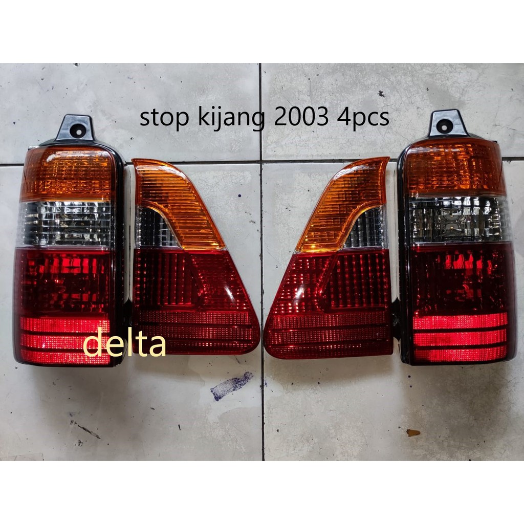 Lampu Stop Kijang 2003-2004+ segitiga komplite set 4pcs