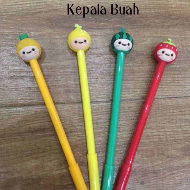 

PULPEN FANCY / PULPEN GEL KEPALA BUAH / PULPEN LUCU