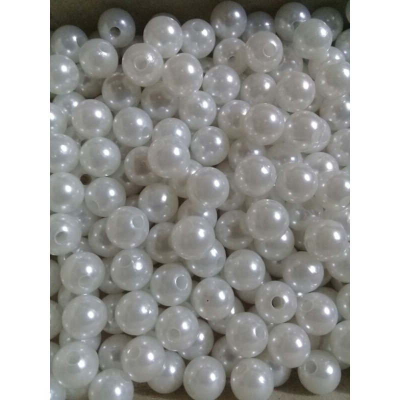 Mutiara ringan putih 12mm/10mm/8mm