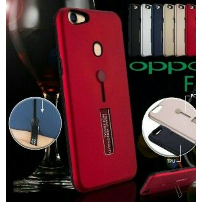 Ready Oppo F7 Case Smart Grip Case Hybrid Hand Grip Oppo F7 Plus F7 Pro