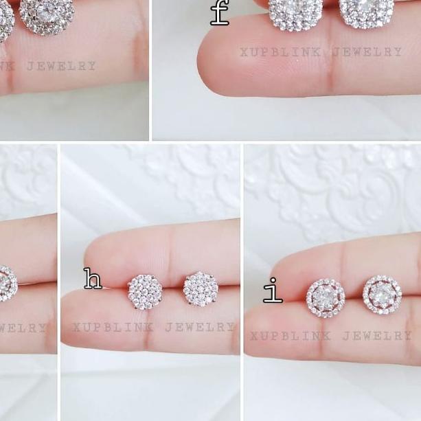 ➲ Anting Giwang Titanium Wanita Model Berlian Blink Blink Super Mewah 1 ✤