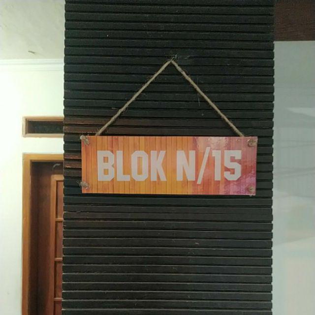 Aca010 Hiasan Pajangan Dinding Kayu Pintu Rumah Vintage Retro Style Welcome