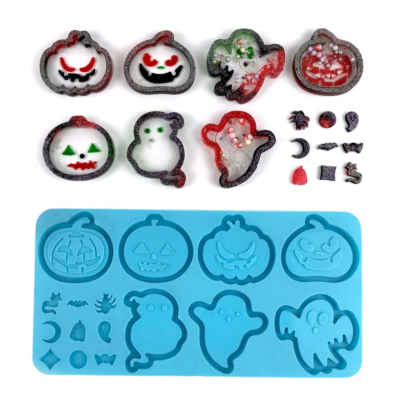 Zzz Cetakan Resin Bahan Silikon Hollow Untuk Membuat Gantungan Kunci