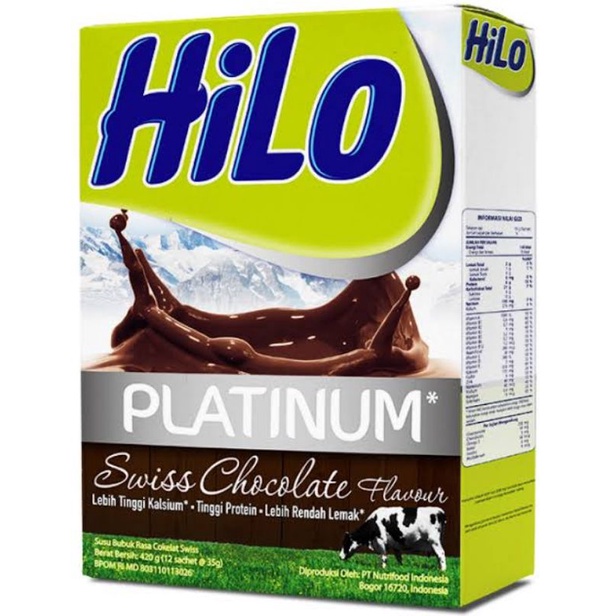 

HILO PLATINUM SWISS CHOCOLATE 420G / SUSU PENAMBAH TINGGI TERMURAH