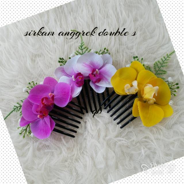 Sirkam bunga anggrek double S