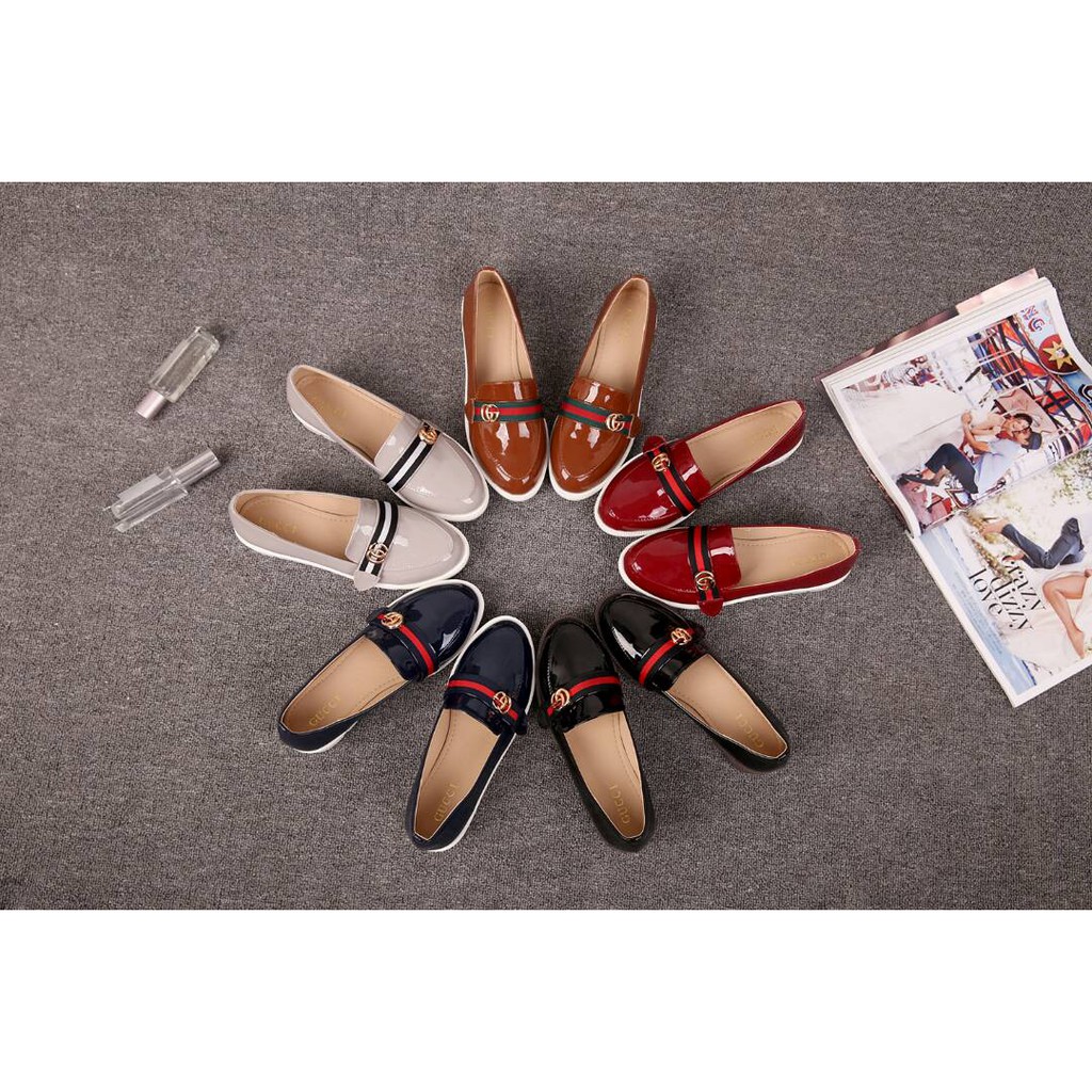 GUCCI Zorra Series 11CG175 LIT SEPATU BRANDED FLAT SHOES WANITAS SEPATU FASHION MURAH SEPATU IMPORT
