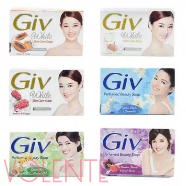 GIV White Skincare Soap / Giv Perfumed Beauty Soap / sabun GIV | RO76