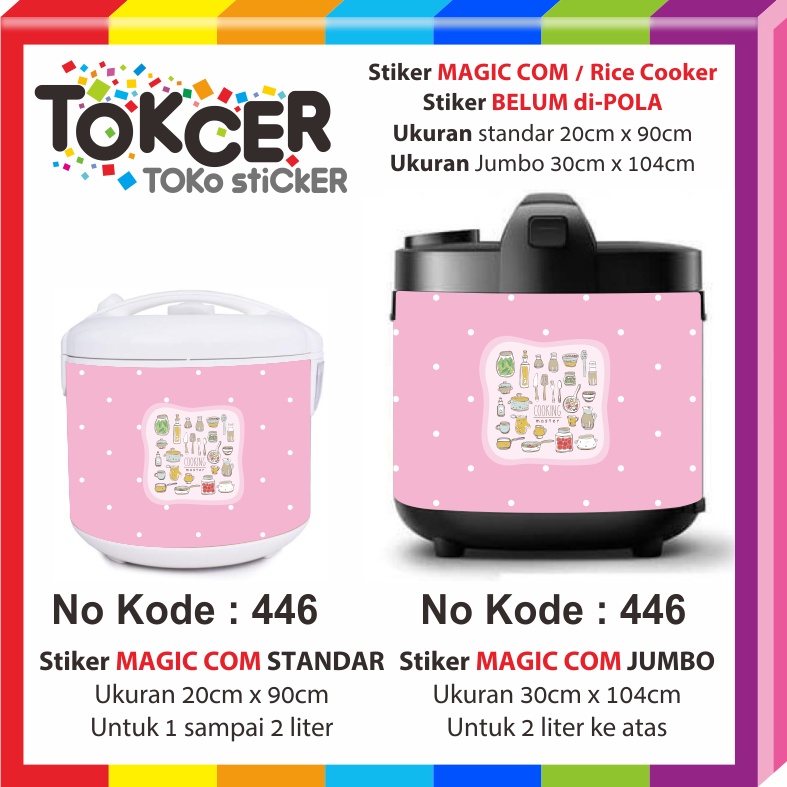 STIKER Magic COM/ Rice COOKER Motif COOKING Master