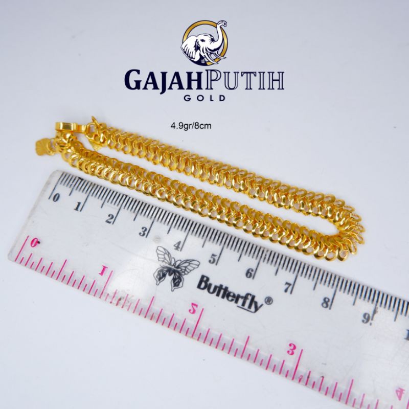 4,9gr Gelang Model Krepyak Kelabang Emas Asli KodeO24980