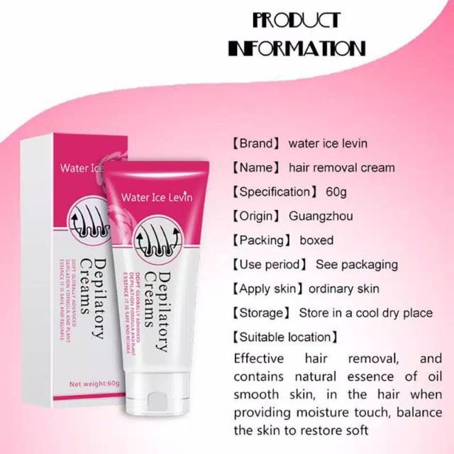 WATER ICE LEVIN HAIR REMOVAL perontok Bulu ketiak dan area tertentu