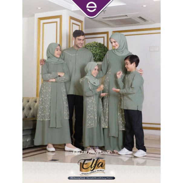 Sarimbit ethica / sarimbit ethica elfa 239 frosty green / gamis wanita ethica kagumi 246 frosty gree