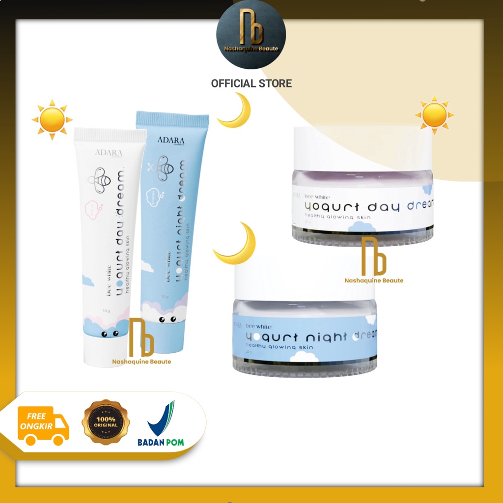 ADARA Bee White Yogurt Day Cream Night Cream