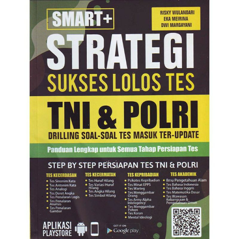 BUKU ORI..Smart++ Strategi Sukses Lolos Tes TNI Dan POLRI, PL : Untuk Semua Tahap Persiapan Tes.