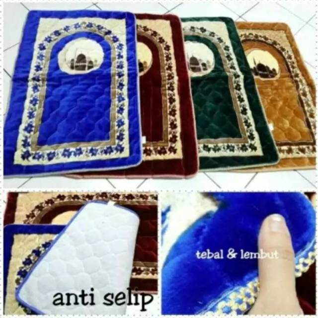 KAMILA SAJADAH BUSA TEBAL TURKEY ANTI SELIP LEMBUT DAN EMPUK MOTIVE RANDOM