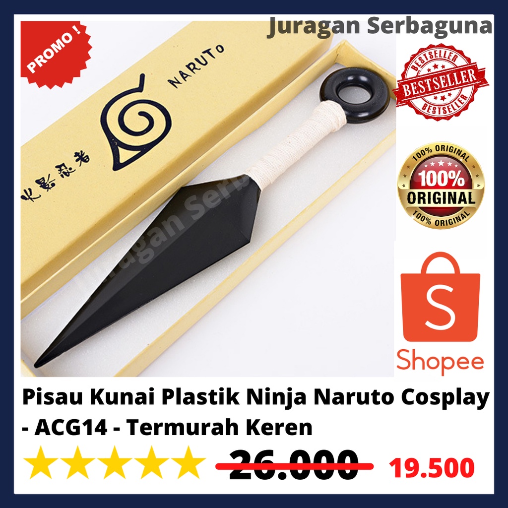 Pisau Kunai Plastik Ninja Naruto Cosplay - ACG14 - Termurah Keren