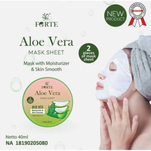 SYB FORTE ALOEVERA MASK SHEET - MASKER WAJAH ALOEVERA SYB FORTE
