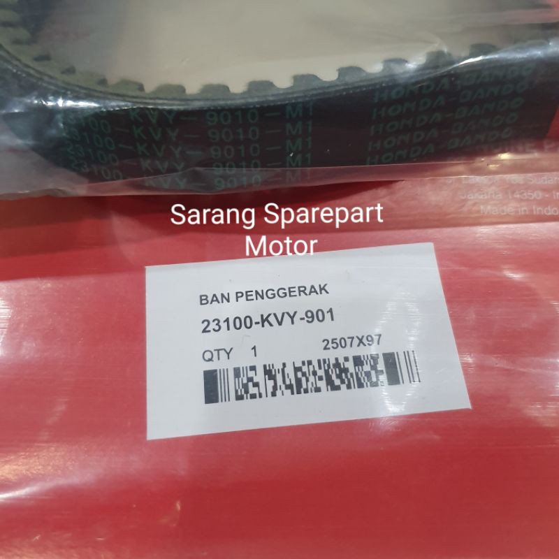 Van Belt V-Belt Only Ban Penggerak Beat Karbu Scoopy Spacy Old Lama KVY