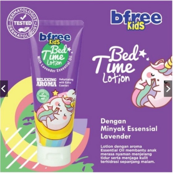 RM! READY ~ BFREE KIDS LOTION - MILD GANTLE LOTION - SUNSCREEN LOTION - DAILY LOTION - BED TIME LOTION ANAK DAN BAYI BPOM