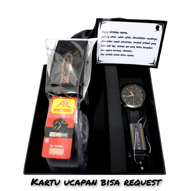 Hampers Cowok/Kado Untuk Cowok (Hard Box Hitam Premium)