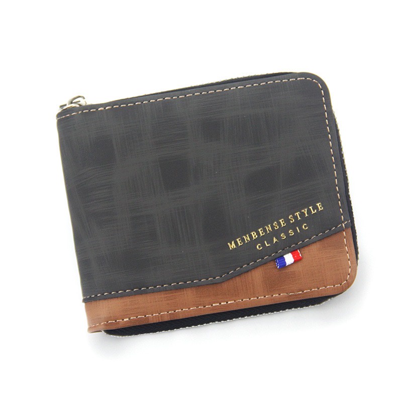 ORIGINAL MENBENSE D5501 DOMPET UANG LIPAT DENGAN RESLETING ZIPPER SLETING