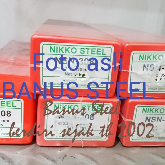 Kawat las stainless 2,6 mm Nikko Steel NSN 308 kawat las cantum per KG