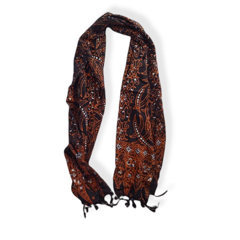 Scarf Shawl Selendang Syal Batik Cap Wanita Premium SYLA-SYL006