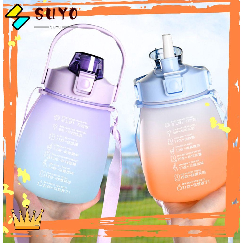 Suyo Botol Minum Kapasitas Besar 1200ml Warna Gradasi Untuk Travel