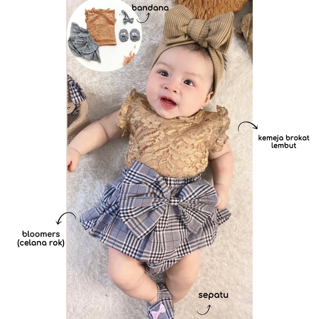 JUMPER Baju Setelan Dress Rok Bunga Bandana Sepatu Pergi Lucu Fashion Anak Bayi Perempuan Cewek Terlaris Murah CASSANDRA /AIKO / BRIELLE SIENA
