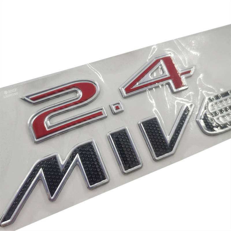 1pc Stiker Emblem Logo MIVEC 2.4 Bahan ABS Untuk Mobil MITSUBISHI MIVEC