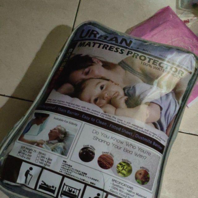 Urban Mattress Protector 100 X 200 Sprei Waterproof Anti Ompol (bisa Untuk Kasur Tinggi 20-40cm)