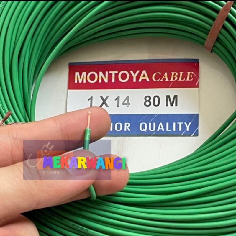 kabel montoya 1x14 80m warna premium