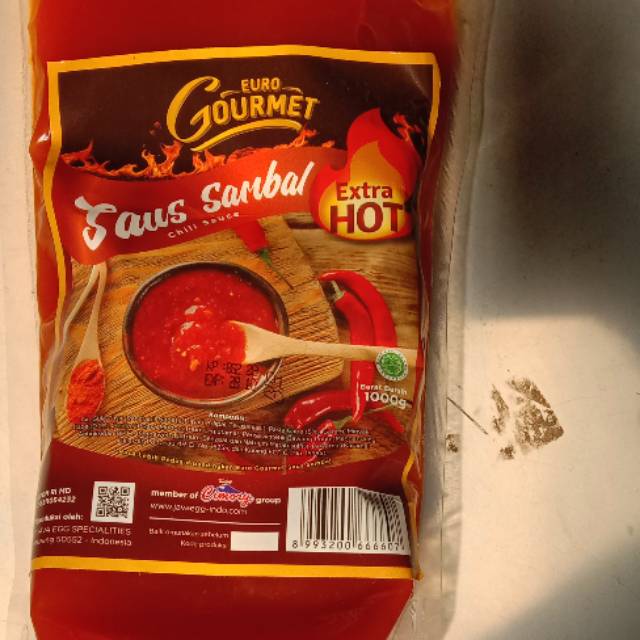 

Saos Sambal Extra Hot Euro Gourmet